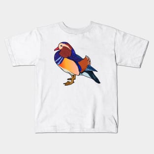 Drawing of mandarin duck Kids T-Shirt